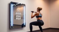 smart fitness mirror versus personal trainer