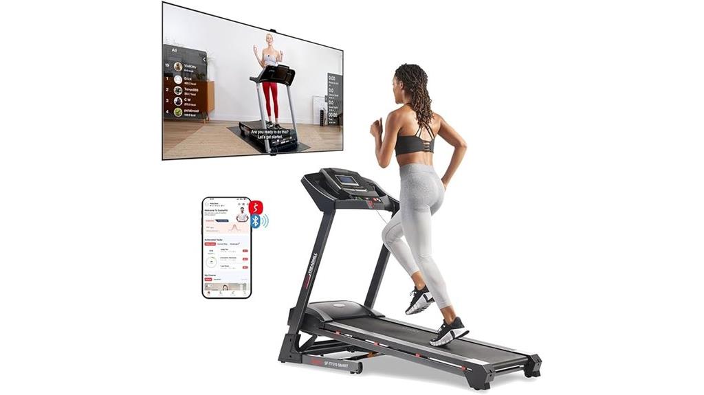 smart treadmill with incline