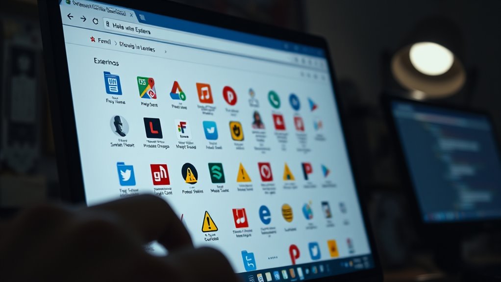 spot suspicious extension signs