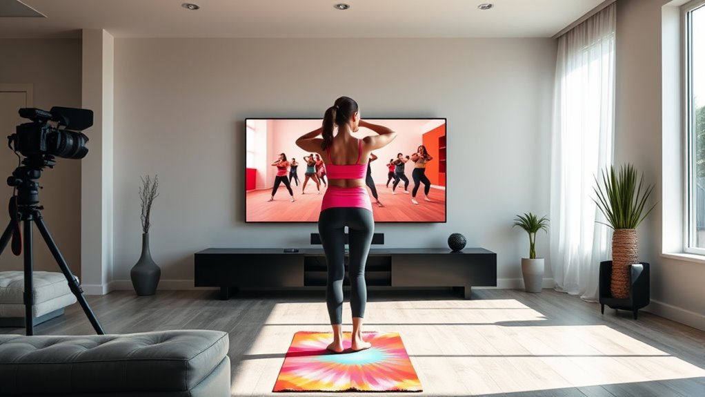 stream exercise classes at home