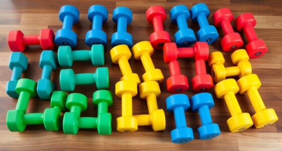 stylish neoprene dumbbell sets