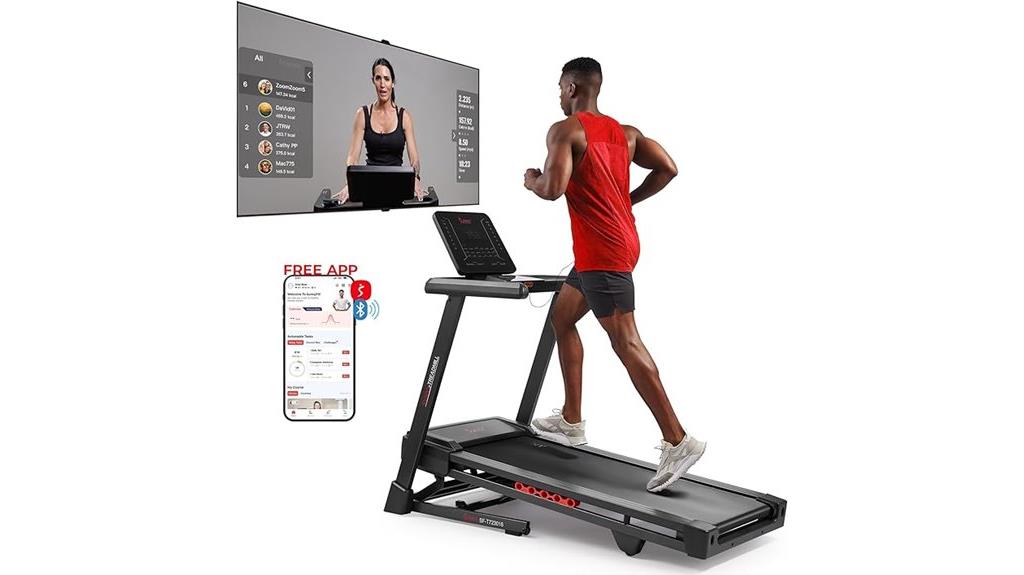 sunny fitness auto incline treadmill