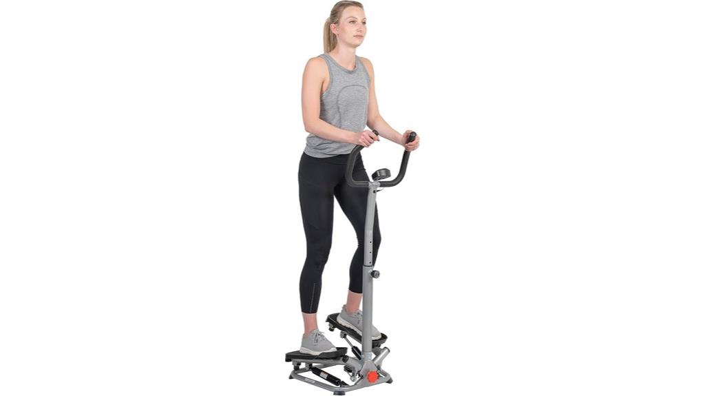 sunny twist stepper with handlebar