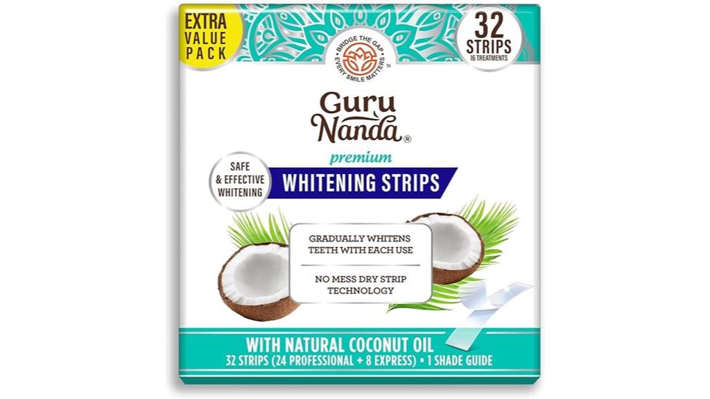 teeth whitening strips package