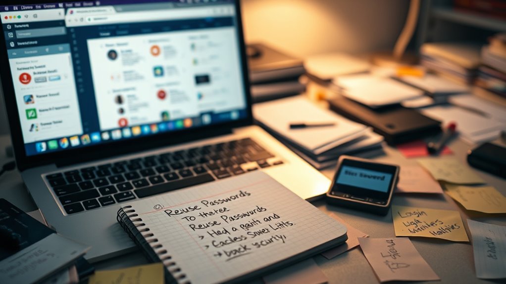 use unique strong passwords