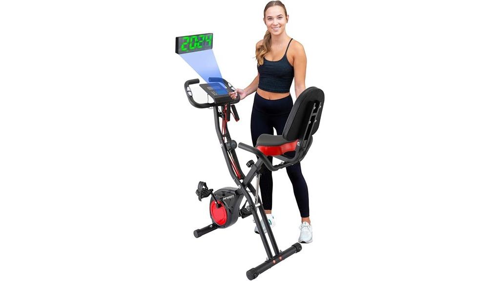versatile exercise bike with display