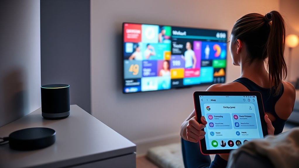 voice enabled fitness app integration