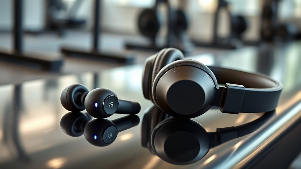 wireless ergonomic workout earbuds