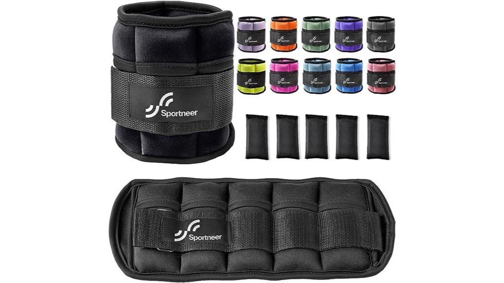 adjustable ankle weights pair
