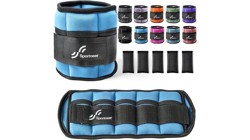 adjustable ankle weights pair