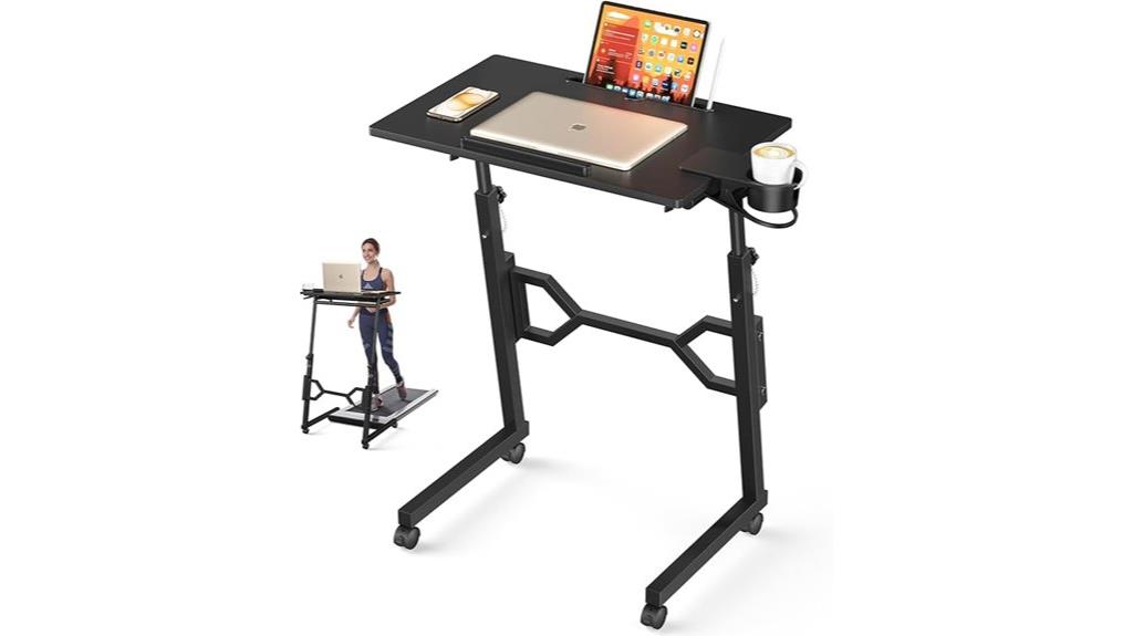 adjustable rolling standing desk