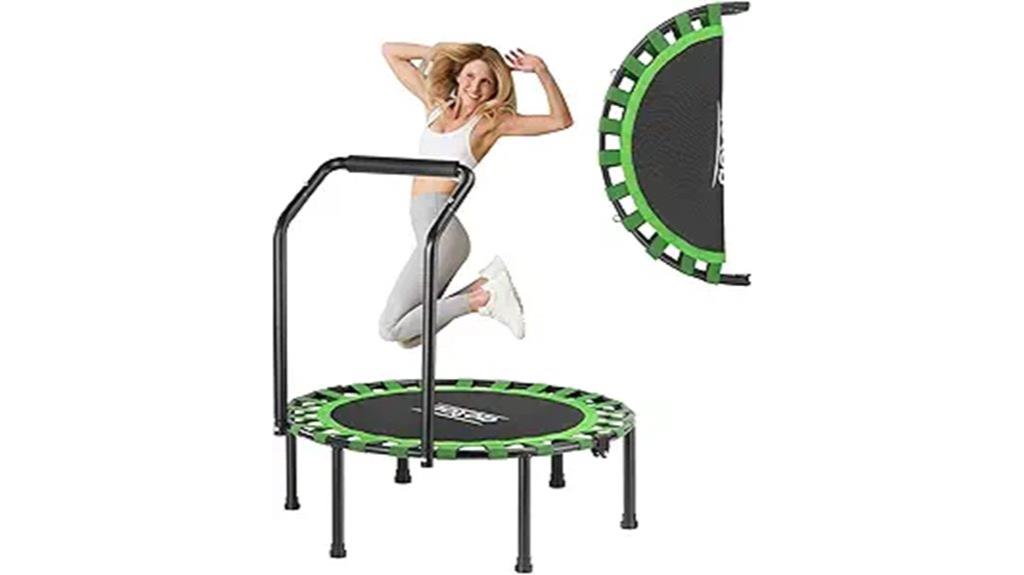 adult fitness trampoline size