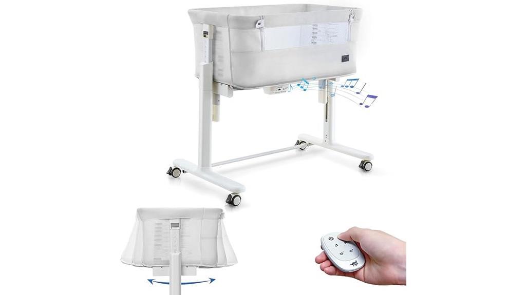 auto rocking baby bassinet