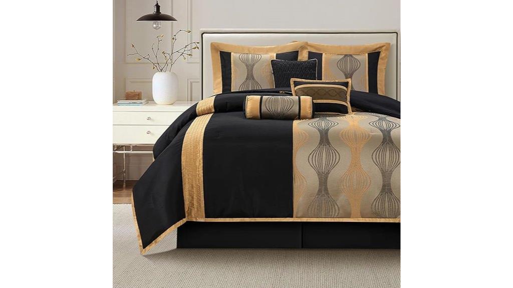 black gold 7 piece bed
