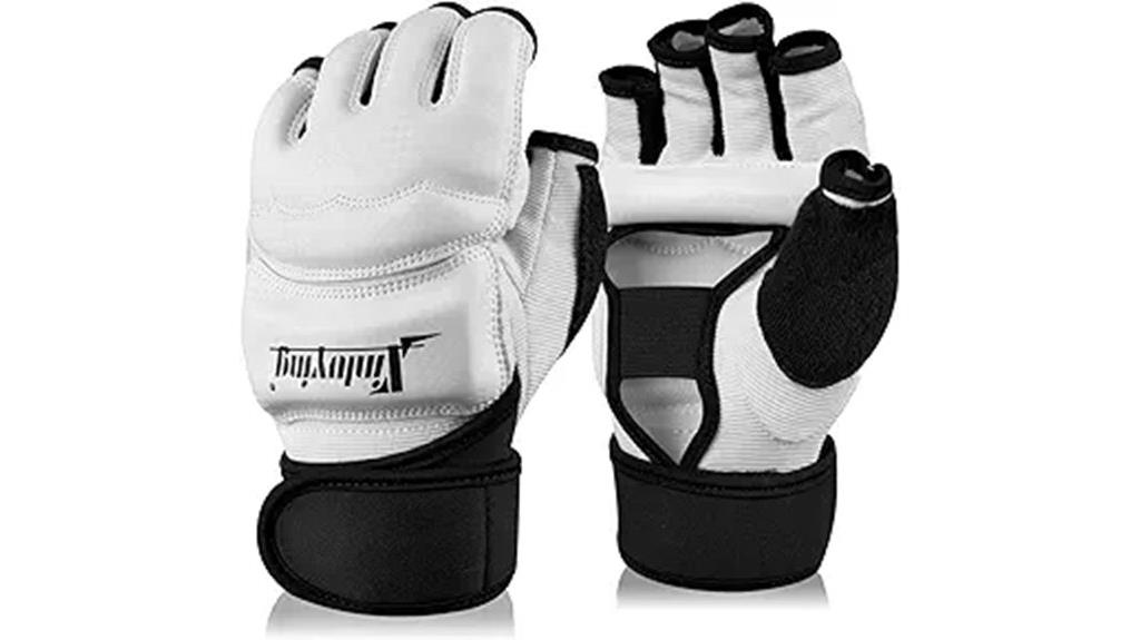 boxing gloves with wrist wraps