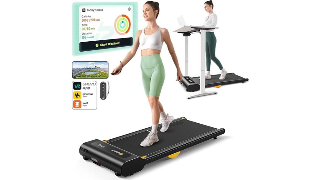 compact under desk treadmill