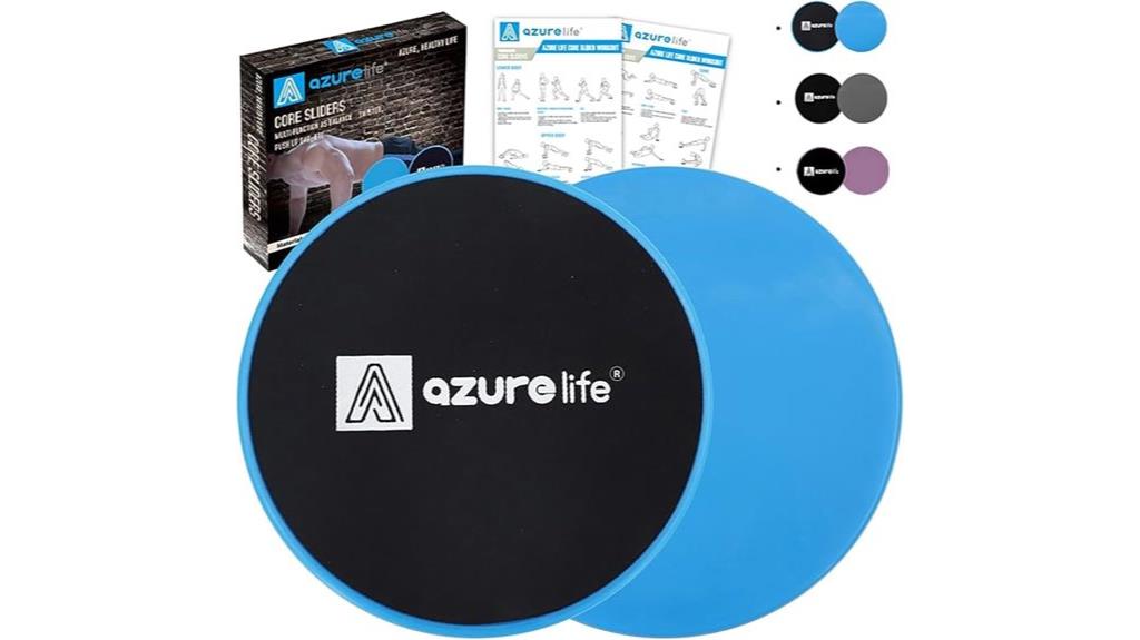 core sliders for abdominal exercises