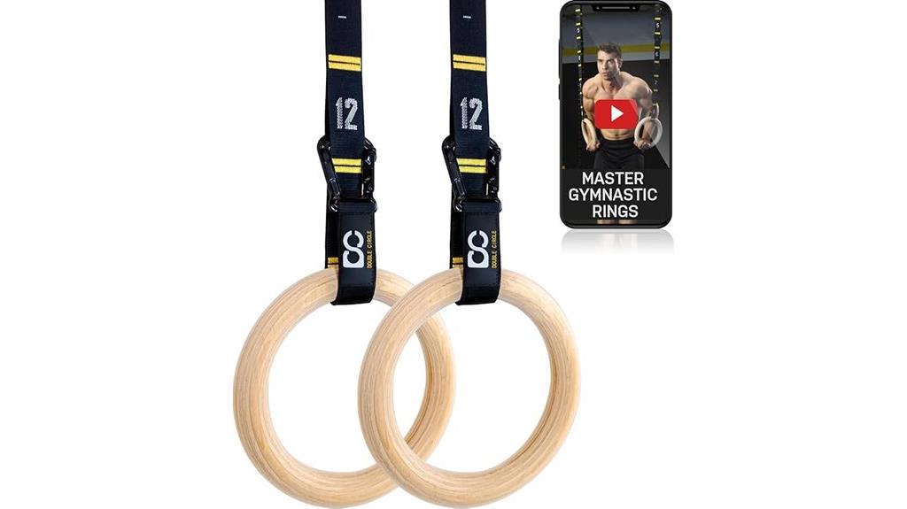 double wood gymnastics rings