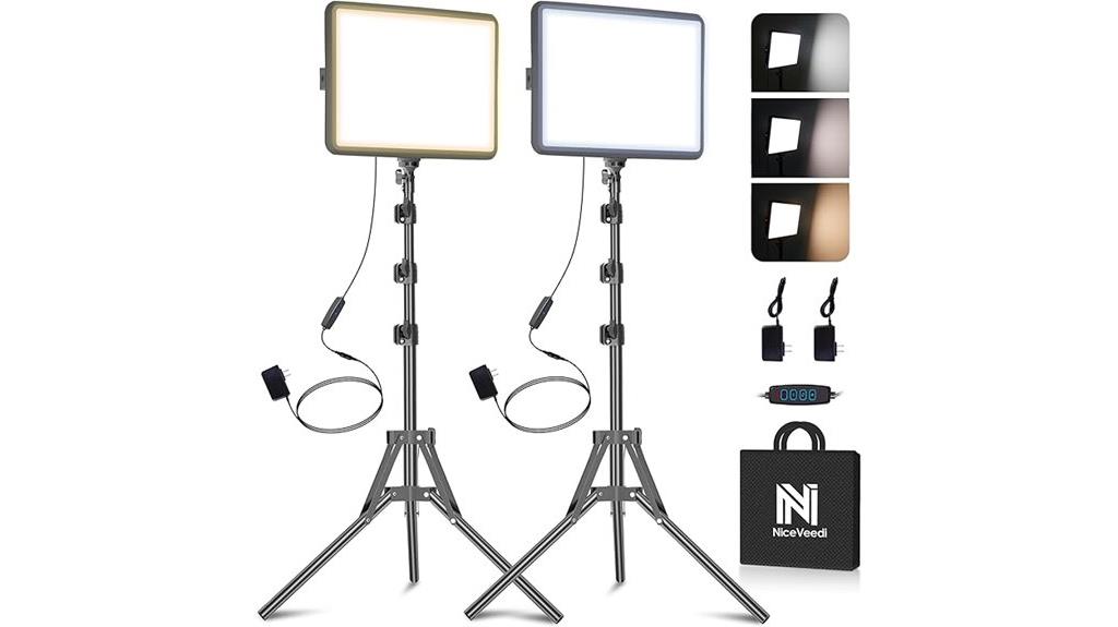 dual led photography lighting