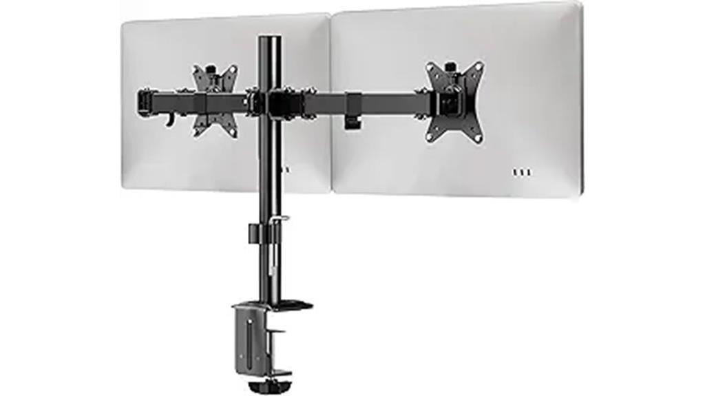 dual monitor stand adjustable
