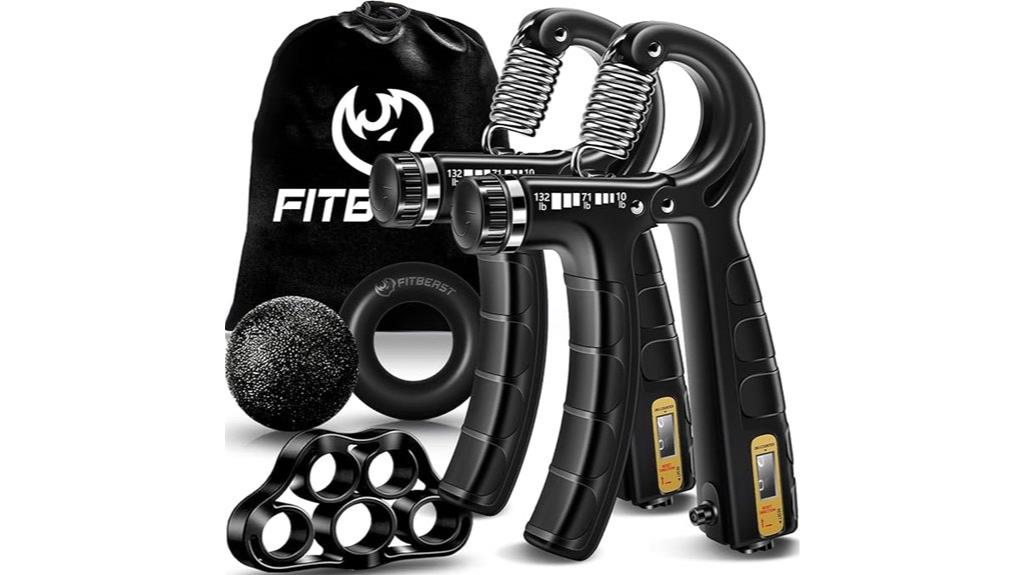 five pack hand grip exercisers