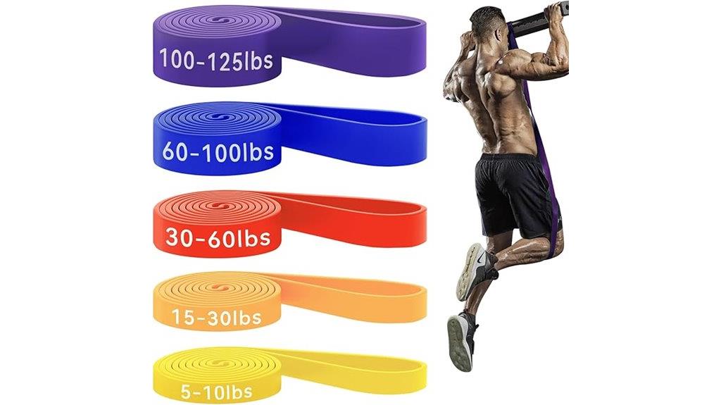 five piece resistance band set