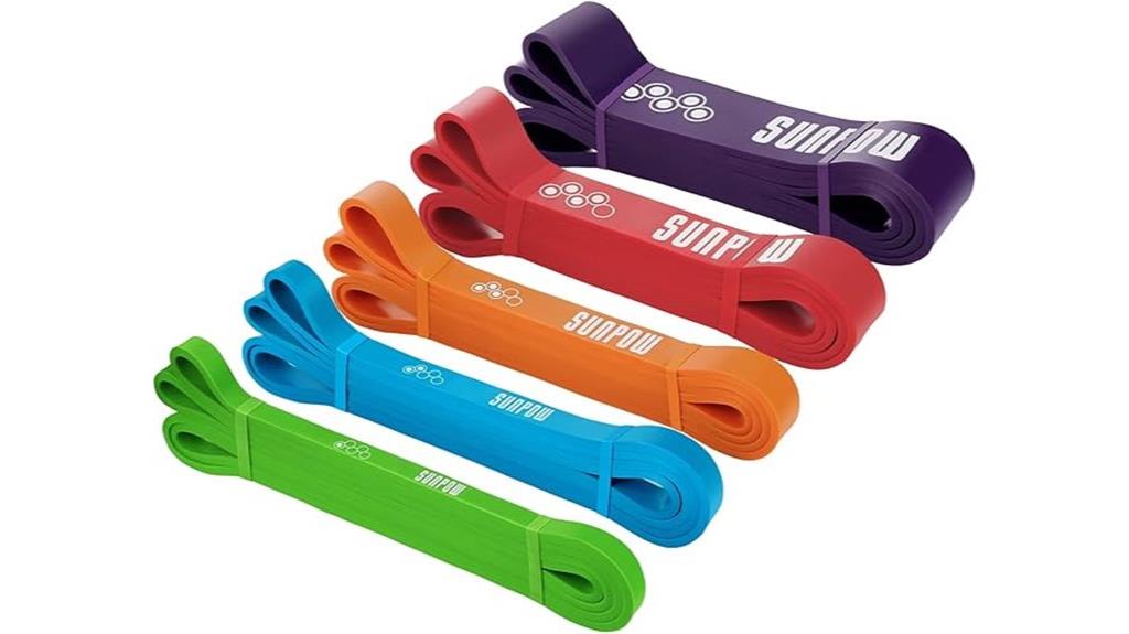 five piece resistance bands set