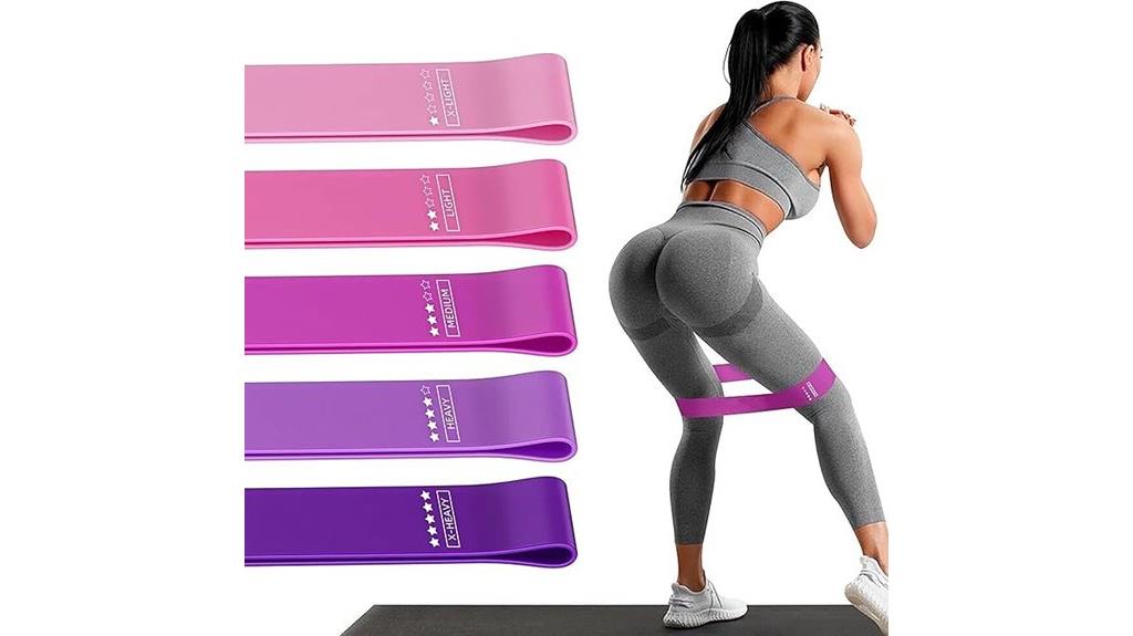 five resistance loop bands