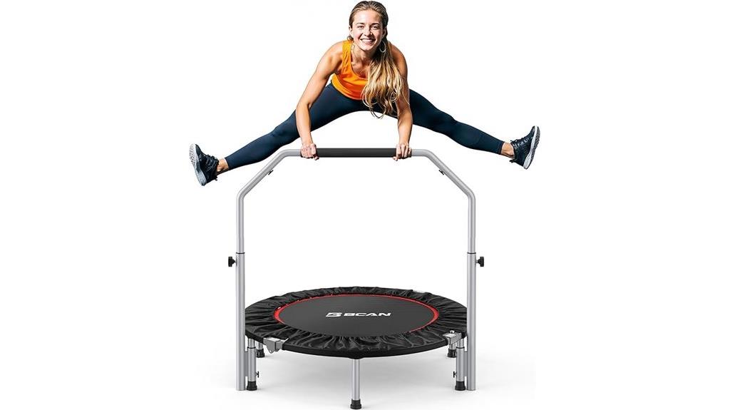 foldable adult trampoline handle