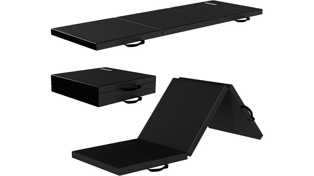 foldable gymnastics mat with handles