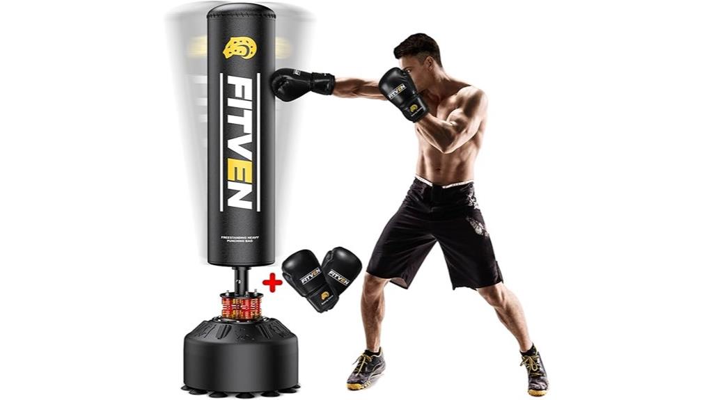 freestanding punching bag set