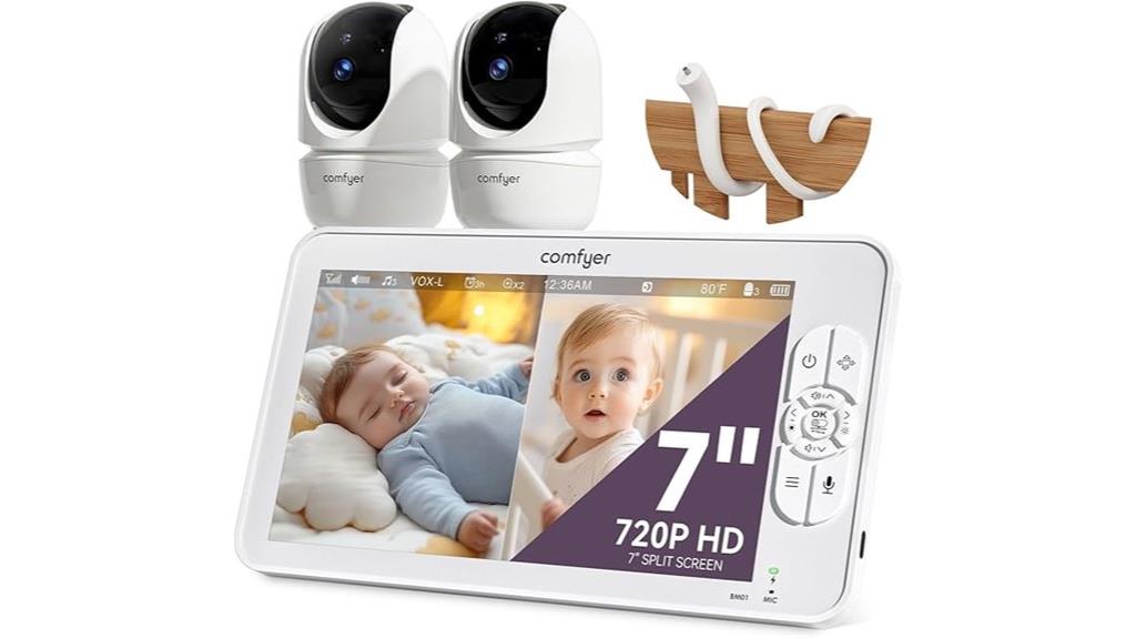 hd split screen baby monitor