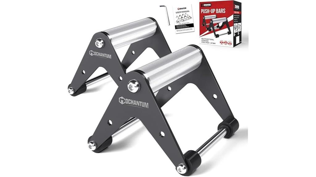 heavy duty stainless steel push up bars