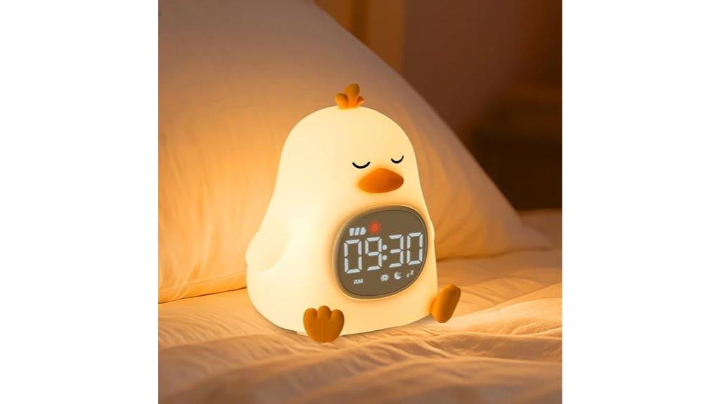 kids alarm clock nightlight