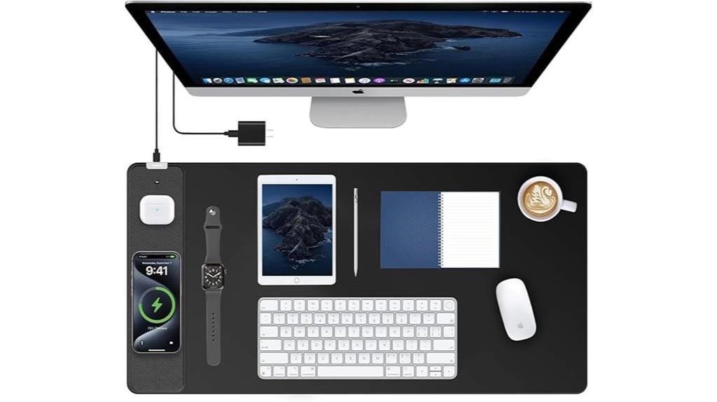 large waterproof wireless charging mousepad