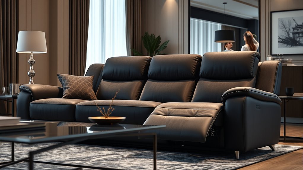 luxurious power reclining sofas