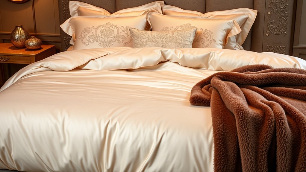 luxury king bed bedding