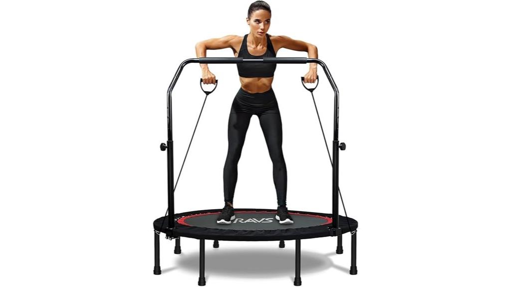 mini trampoline with handle