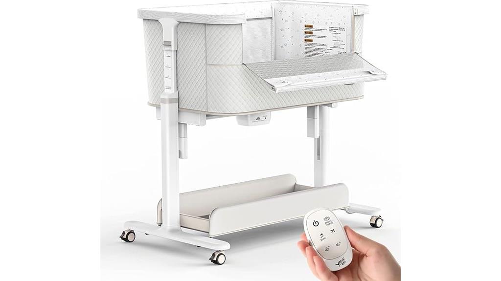 music enabled rocking bassinet
