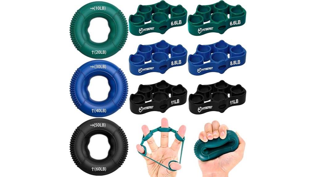 nine piece grip training kit