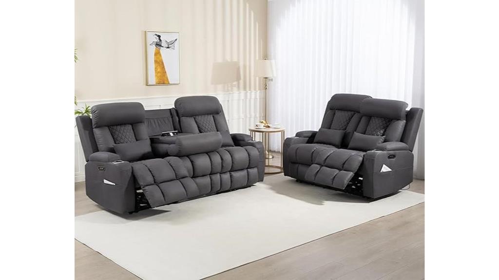 reclining sofa set
