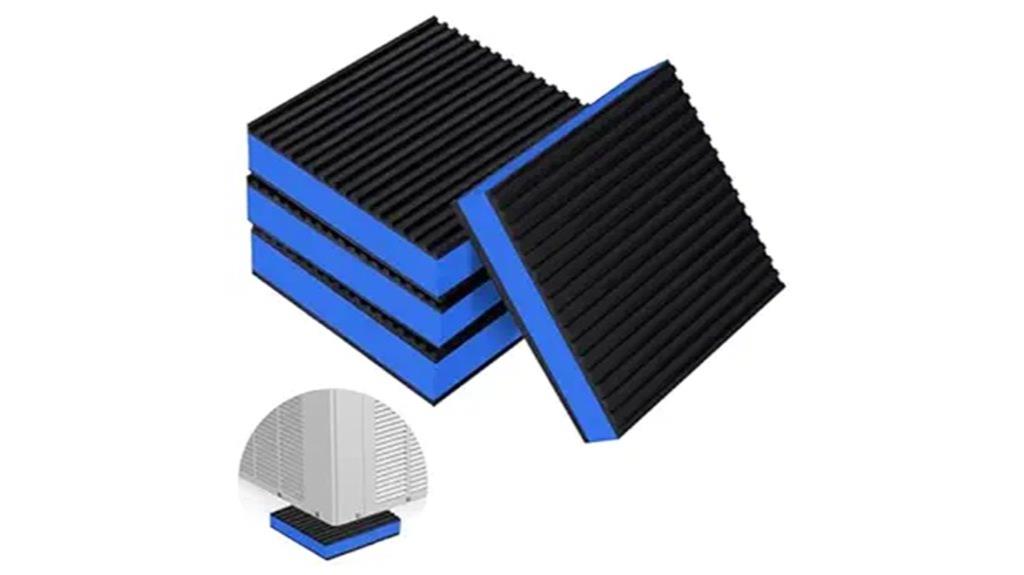 set of four rubber pads
