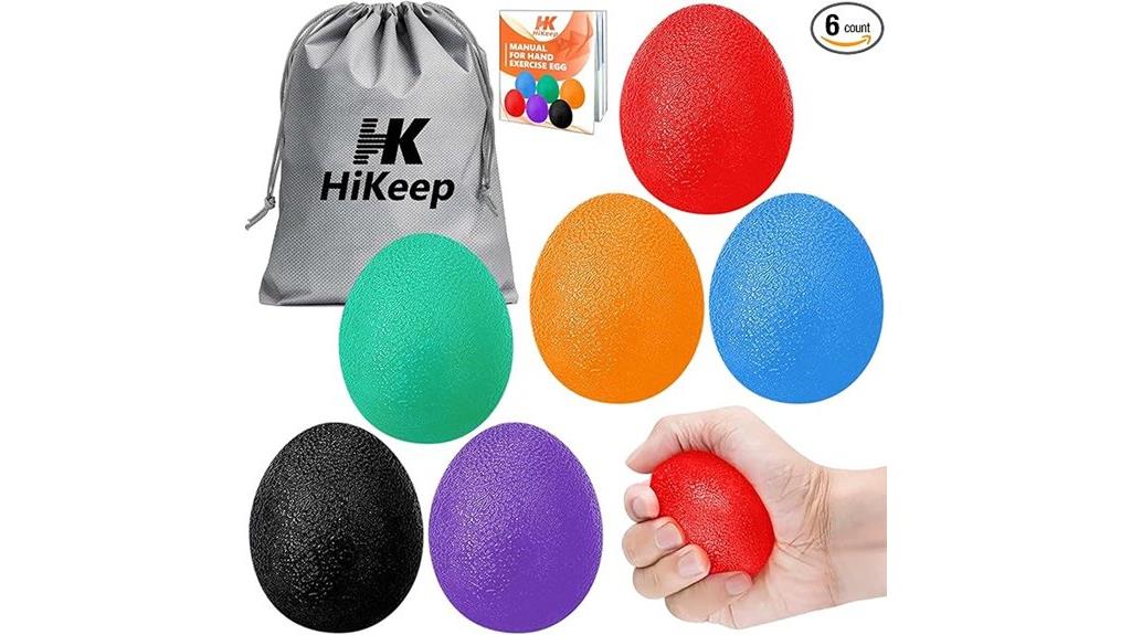 set of six adult stress balls