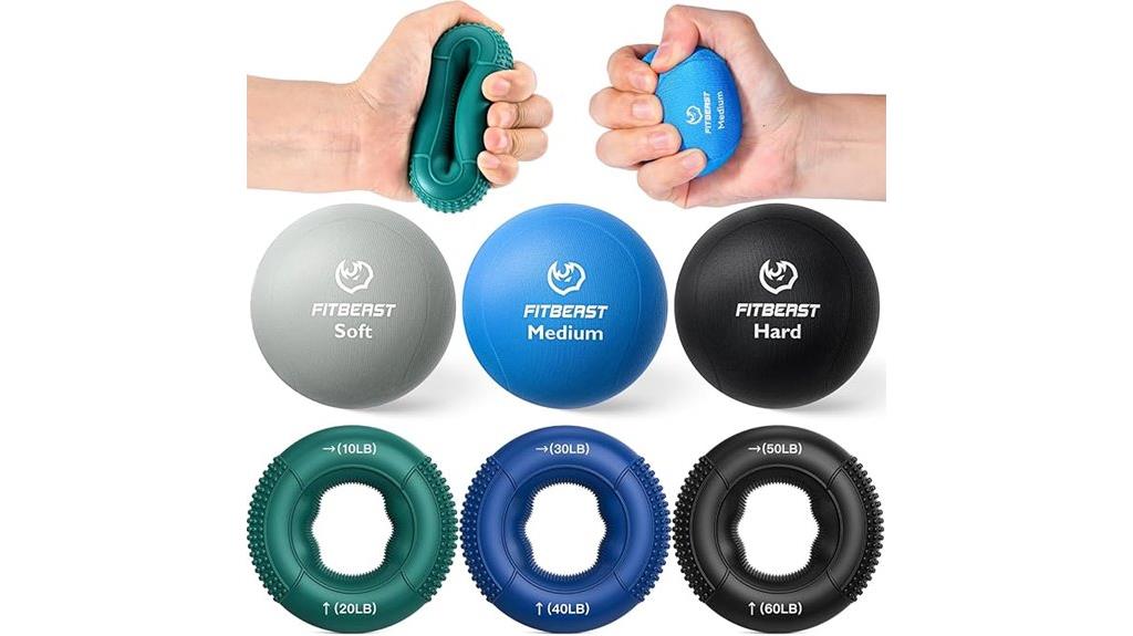 six piece grip training set