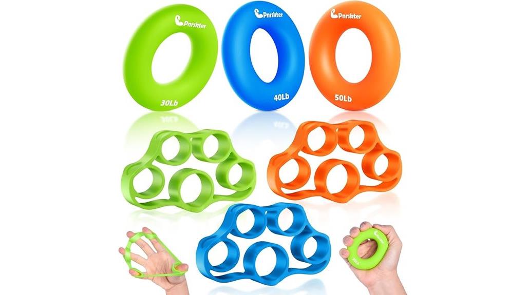 six piece hand grip set