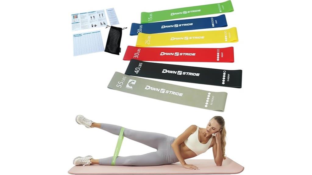 six piece resistance bands