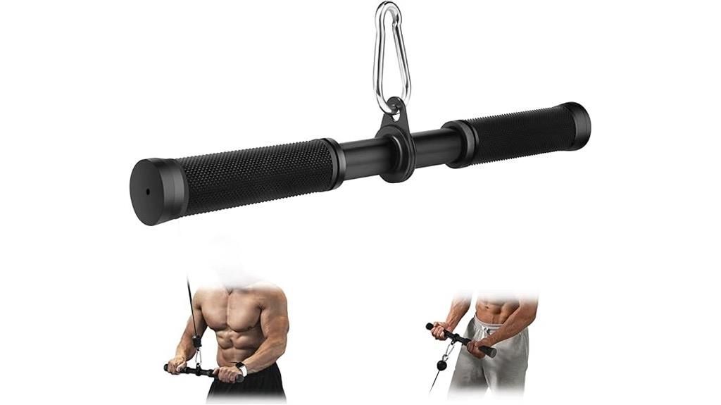 straight bar cable tricep pressdowns