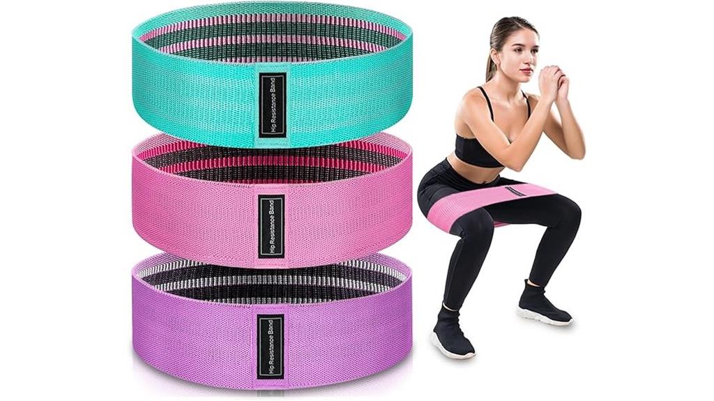 three level fabric resistance bands