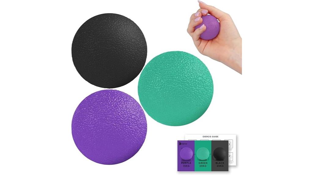 three pack adult stress balls