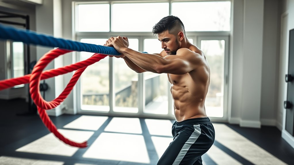 top home workout battle ropes